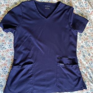 Navy blue Jaanuu scrub stop size L- worn once